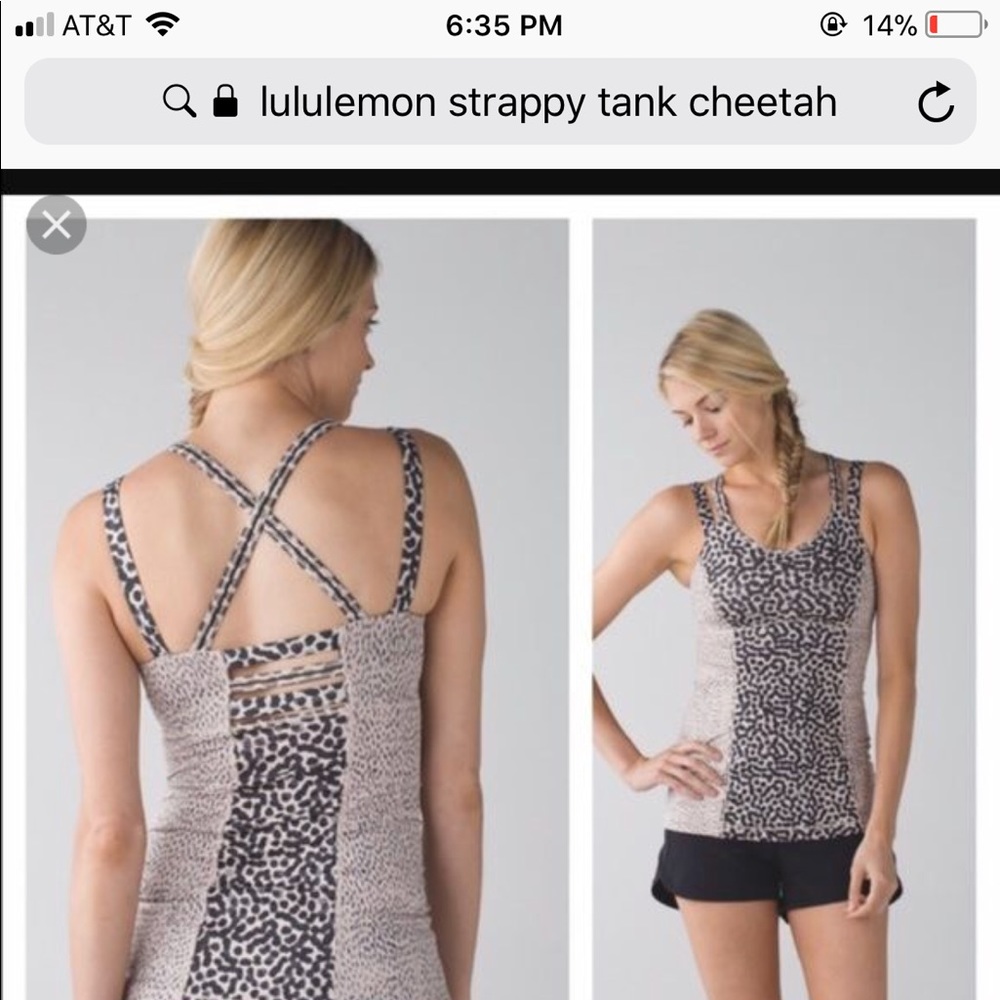 Lululemon strappy tank